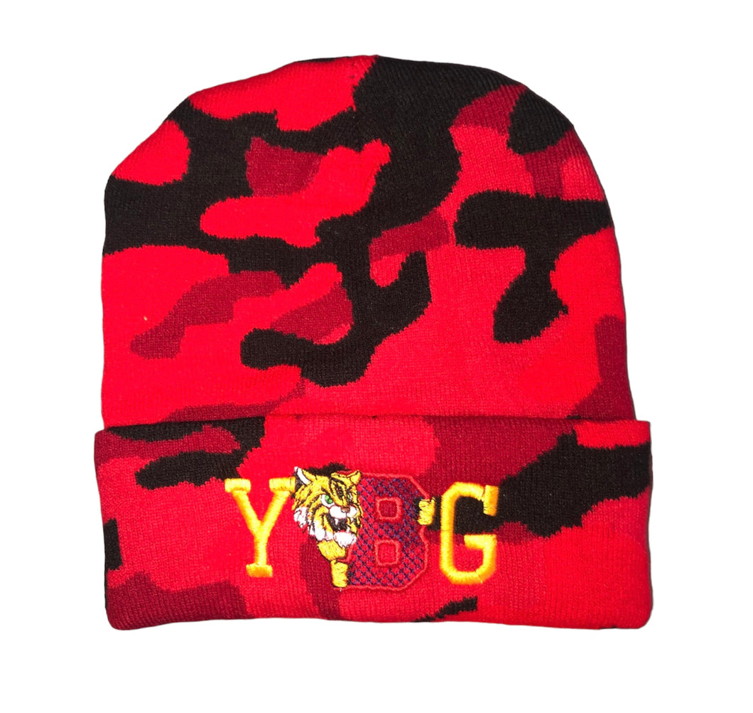 YBG RED CAMO BEANIE