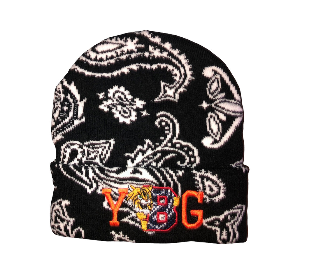 YBG PAISLEY BEANIE