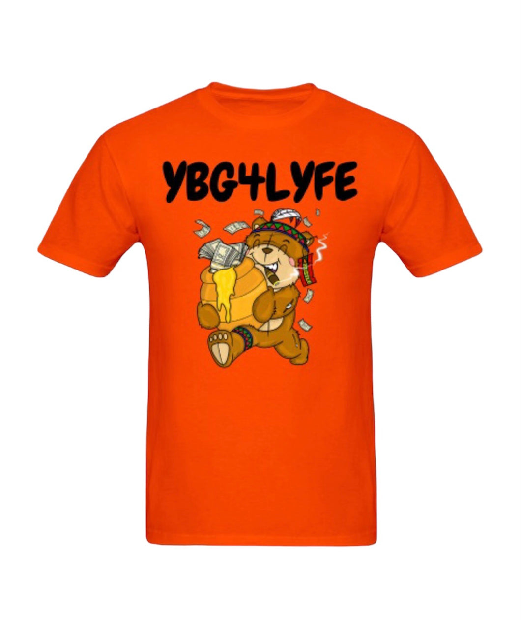 YBG ORANGE BEAR TEE